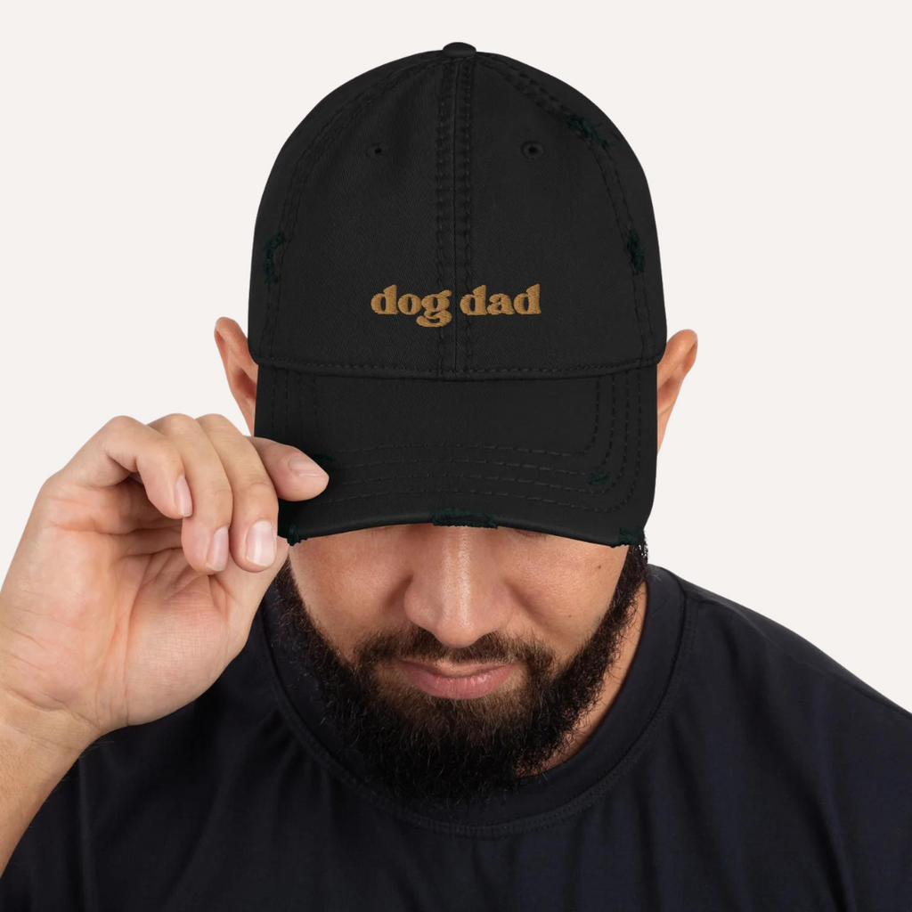 Distressed-Dad-Hat-black Perfect gift idea for men and women. Gift idea boyfriends. Gift idea for fathers.