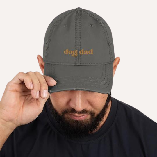 Distressed-Dad-Hat-grey Perfect gift idea for men and women. Gift idea boyfriends. Gift idea for fathers.