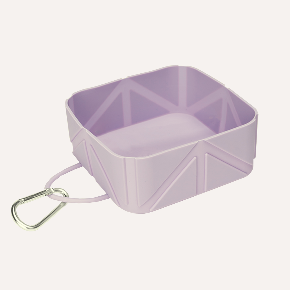 Foldable-Pocket-Size-Pet-Food-and-Water-Bowl-lilac 4