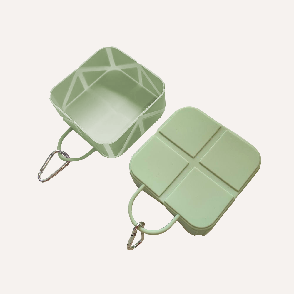 Foldable-Pocket-Size-Pet-Food-and-Water-Bowl-green-2