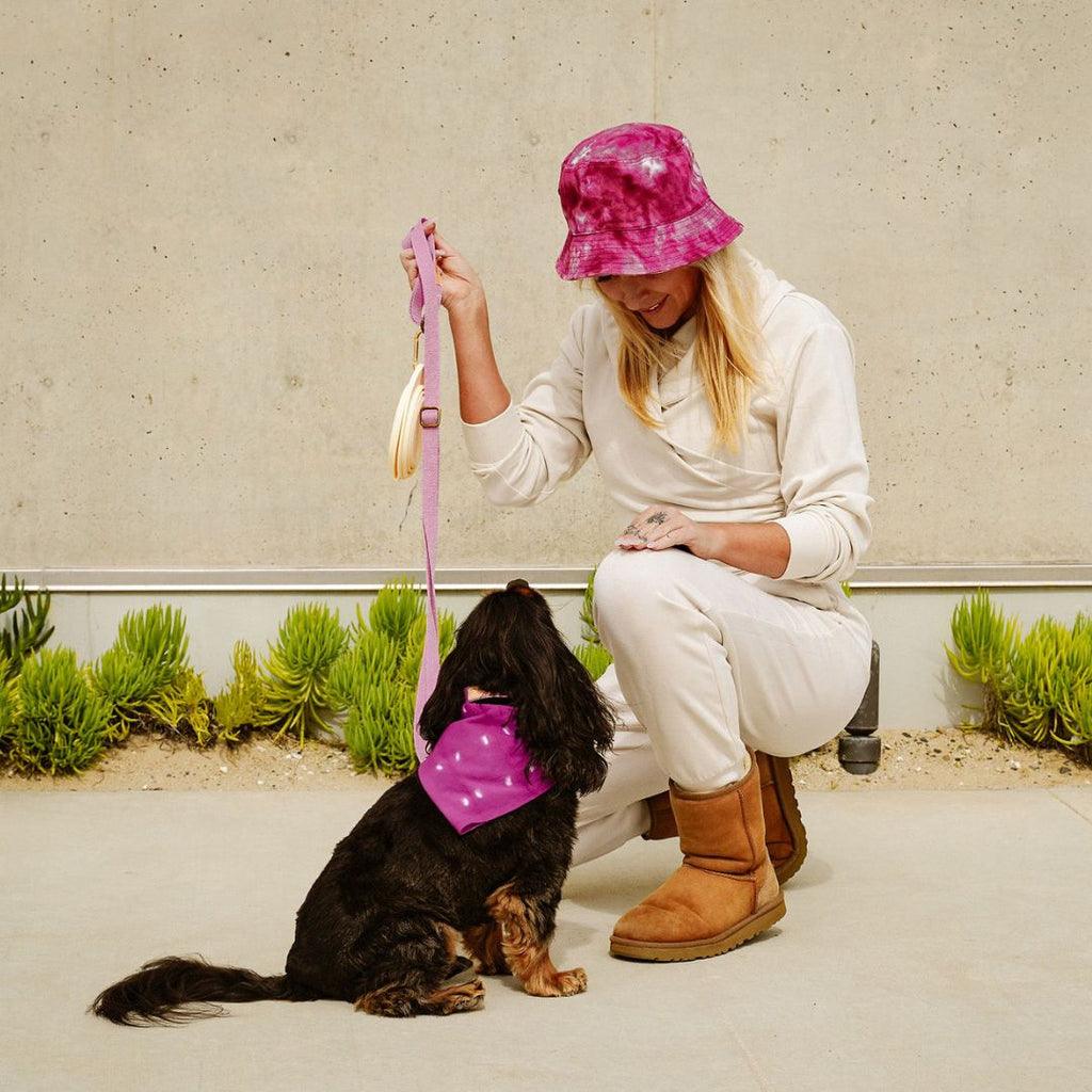 Hand-Dye-Shibori-Bandana-viva magenta 2