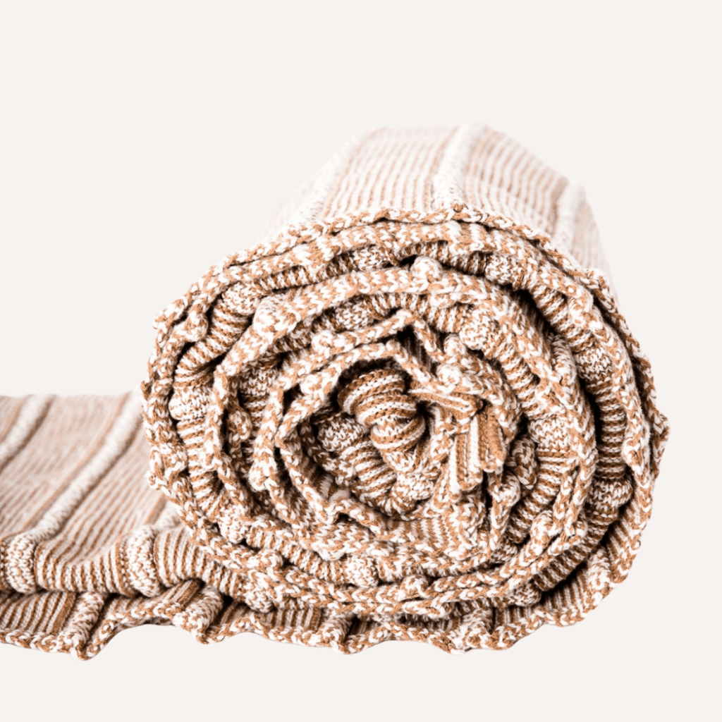 bläanks-Sustainable-Rolled-Texture-Throw-Blanket-Camel-Greggio-5